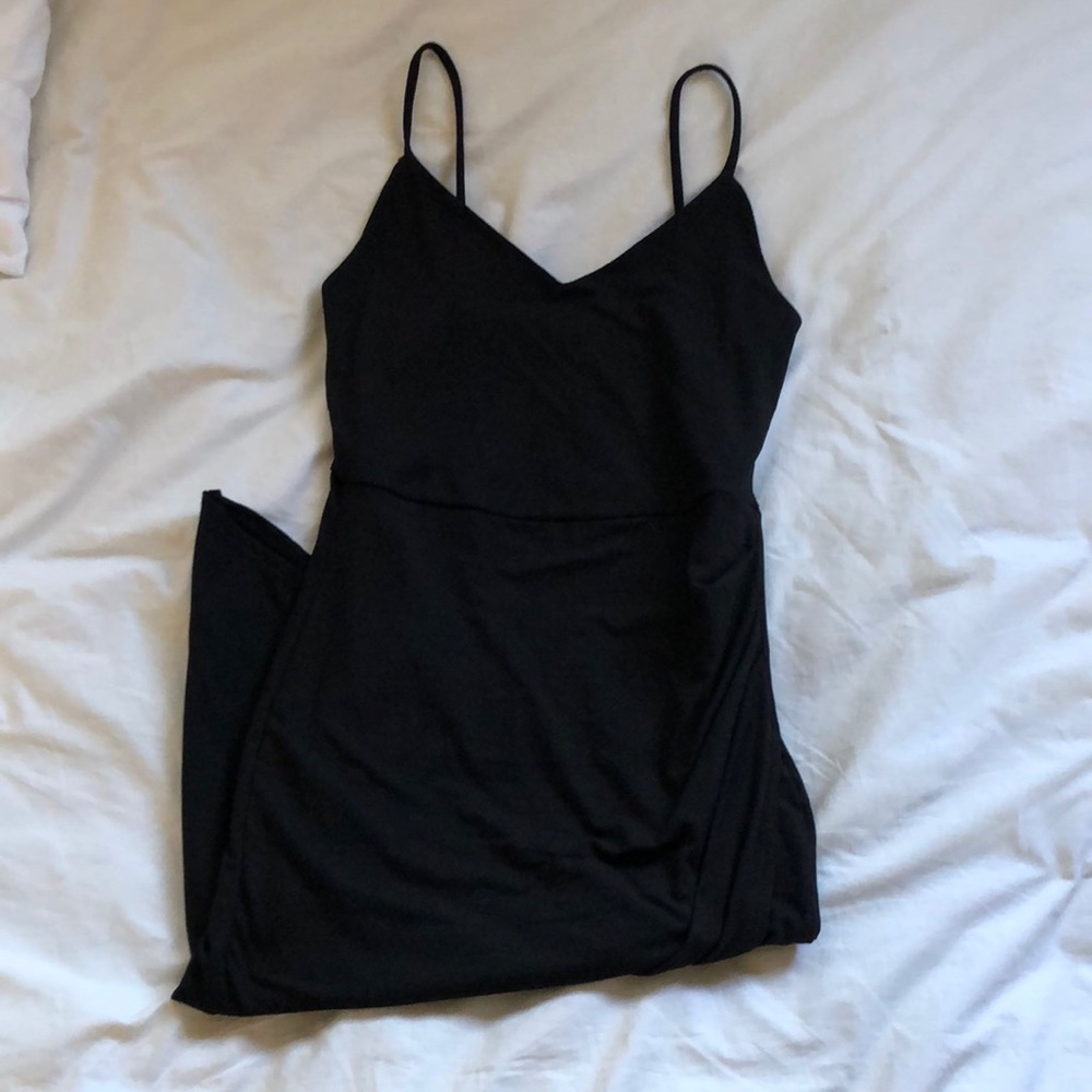 Tight Black Asymmetrical Dress